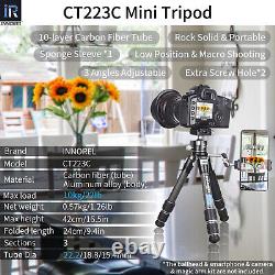 10-Layer Carbon Fiber CT223C Mini Desktop Tripod for Digital DSLR Load 10kg