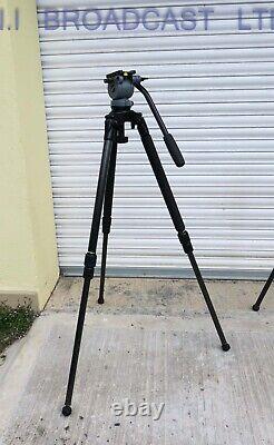 1x Miller DS10 tripod with SOLO carbon fibre legs and carrying bag (ref 10a)