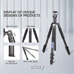 ARTCISE Carbon Fiber Tripod Camera Tripod Flip Lock Video Tripod With Ball Head