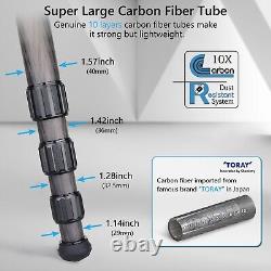 ARTCISE Carbon Fiber Tripod Heavy Duty Tripod 40MM Tube Tripod Stand With75MM Bowl