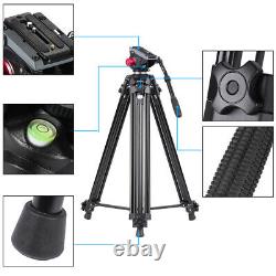 Andoer 170cm Professional Video Camera Tripod with Fluid Head Quick Release Plate