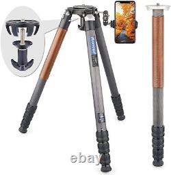 Carbon Fiber Tripod Monopod High-End Travel Tripod with 75MM Bowl Adapter