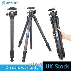 Carbon Fibre Tripod 165cm Camera Stand Compact Travel Tripod with 36MM Ball Head