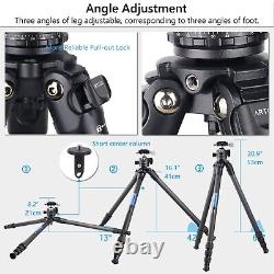 Carbon Fibre Tripod 165cm Camera Stand Compact Travel Tripod with 36MM Ball Head