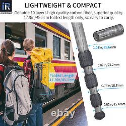 Carbon Fibre Tripod-RT45C Portable Travel Compact Lightweight Tripod Monopod