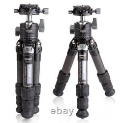 Coman Portable Tripod Carbon Fiber Tripod + Ball Head for DSLR Camera