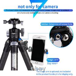 Coman Portable Tripod Carbon Fiber Tripod + Ball Head for DSLR Camera