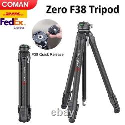 Coman Zero F38 Carbon Fiber Tripod 1.6m Camera Tripod + Quick Release & Rotation