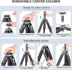 Compact Carbon Fiber Tripod Camera Tripod Special-Shaped Center Column Load 55lb