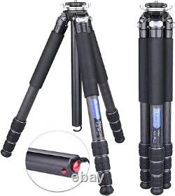 Compact Carbon Fiber Tripod Camera Tripod Special-Shaped Center Column Load 55lb