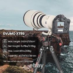 EVUMO Carbon-Fiber-Tripod 165cm, Professional