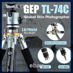 Fotopro GEP TL-74C 4-Section Carbon Fiber Tripod Kit with LG-9R Ballhead