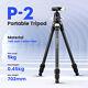 Fotopro P-2+p-2h Carbon Fiber Tripod For Dslr Cameras/camcorders Travel Tripod