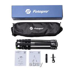 Fotopro Sherpa Plus Tripod Carbon Fiber Camera Monopod with FPH-42QS Head(Black)