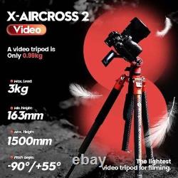 Fotopro X-Aircross 2 Carbon Fiber Video 59 Professional Tripod with Fluid Head