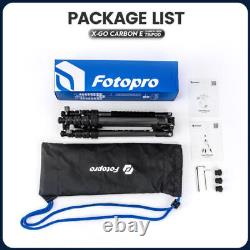 Fotopro X-go Carbon E Professional Travel Compact Tripod for Camera