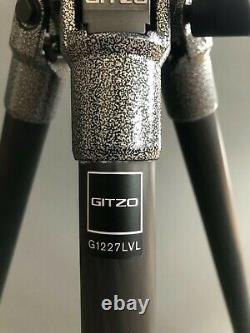 Gitzo G1227LVL Carbon Fiber Leveling Tripod Camera Photography Scope