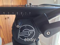 Head Sachtler 15 SB with carbon fiber tripod. Payload up to 17kg/38 lbs. Comes w