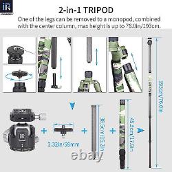 INNOREL Carbon Fibre 2-IN-1 Tripod Camera & Monopod RT85CG Pro Gamouflage Tripod