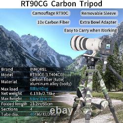 INNOREL Carbon Fibre Tripod 40mm Tube with Bowl Adapter for Camera RT90CG