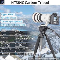 INNOREL-NT364C Professional Heavy Duty Carbon Fibre Tripod 25kg/55lb Max Load