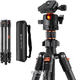 K&F Concept 64 inch Carbon Fibre Tripod, Camera Tripod for Dslr with 36mm Ball