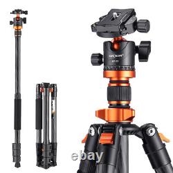 K&F Concept Carbon Fiber Camera Tripod with Monopod Heavy Duty for DSLR D254C1+28L