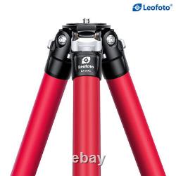 Leofoto LA-324C Carbon Fibre 51 Red Tripod Water/Sand Proof for Camera