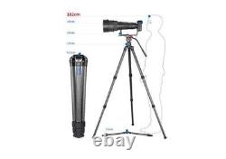Leofoto LM-363C Carbon Fiber Tripod and LH-40 Head with Bowl and Case for Camera