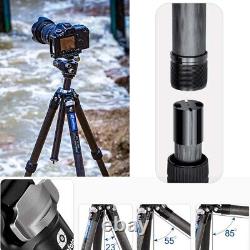 Leofoto LO-324C Carbon Fiber Lightweight Video Tripod with Built-In Ball and Bag