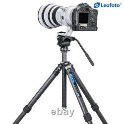 Leofoto LO-324C Carbon Fiber Lightweight Video Tripod with Built-In Ball and Bag