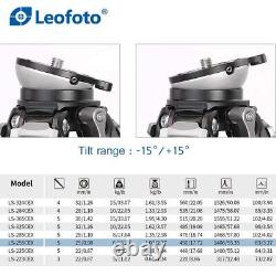 Leofoto LS-255CEX 5 Sec Carbon Fiber Professional Lighter Leveling Base Tripod