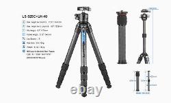 Leofoto LS-325C Carbon Fiber Tripod and Center Column with LH-40 Ball Head