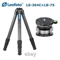 Leofoto LS-364C Professional Carbon Fiber Camera Tripod & LB-75 Levelling Base