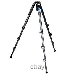 Leofoto Manba LVM Video Head System LVM-324C Flip Lock Carbon Fibre Tripod