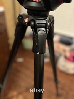 Manfrotto 504H Fluid head And 535 CbnFbr Tripod+Ball