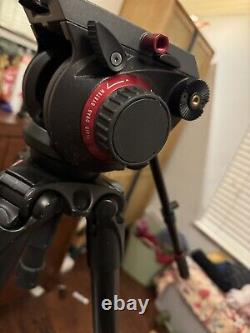 Manfrotto 504H Fluid head And 535 CbnFbr Tripod+Ball