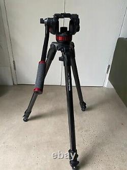 Manfrotto 535 MPRO Carbon Fibre 2-Stage Video Tripod with head MVH502A