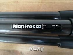 Manfrotto 535 MPro Carbon Fibre Video Tripod GOOD CONDITION & BOXED