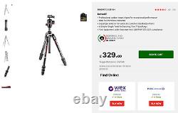 Manfrotto Befree GT Carbon Fibre Tripod with Ball Head Black (MKBFRTC4GT-BH)