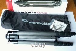 Manfrotto Element Carbon Large Tripod MKELES5CF-BH +Bag. No head. NEW