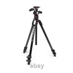 Manfrotto MT055CXPRO3 Carbon Fiber Tripod + MHXPRO-3W Head & Move Quick Release