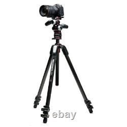 Manfrotto MT055CXPRO3 Carbon Fiber Tripod + MHXPRO-3W Head & Move Quick Release