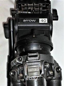 Miller Arrow 40 Fluid Head & Gitzo Pro Tripod System Exc+ Used Heavy Duty