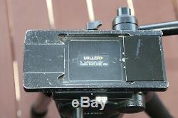 Miller Compass 25 Tripod (100mm Head) with Solo Carbon Fiber legs/Plate/Bag