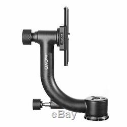 Movo GH600 Vertical Mount Carbon Fiber Gimbal Tripod Head with Quick-Release Plate