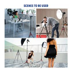 NEEWER 220cm Portable Travel Tripod Light Stand Carbon Fiber&180°Reversible Legs