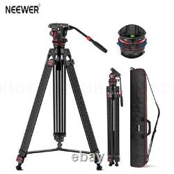 NEEWER TP76 Carbon Fiber Photography Camera Tripod 10kg Payload Pan Tilt Fluid