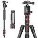 Neewer 79 Inches Carbon Fiber Camera Tripod Monopod With 2 Center Axis, Ball Head
