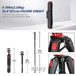 Neewer Camera Tripod Monopod Carbon Fiber with Rotatable Center Column 75 inches